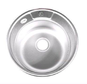 Мойка FABIA врезная  d-51см  0,8мм, глуб.18см декор 62278D