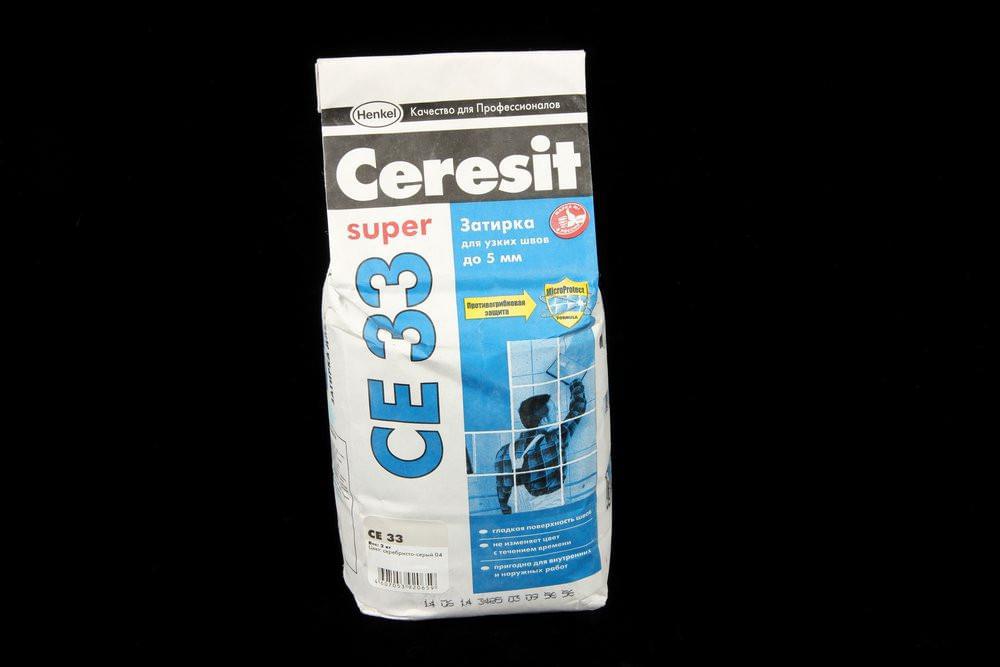 Затирка Ceresit CE33 S №04 сереб.сер.  2-5мм (2кг) 865591