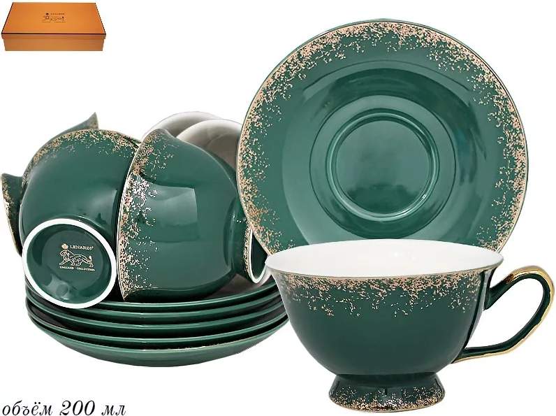 LENARDI Набор чайный 244-019 12пр/6перс 200мл