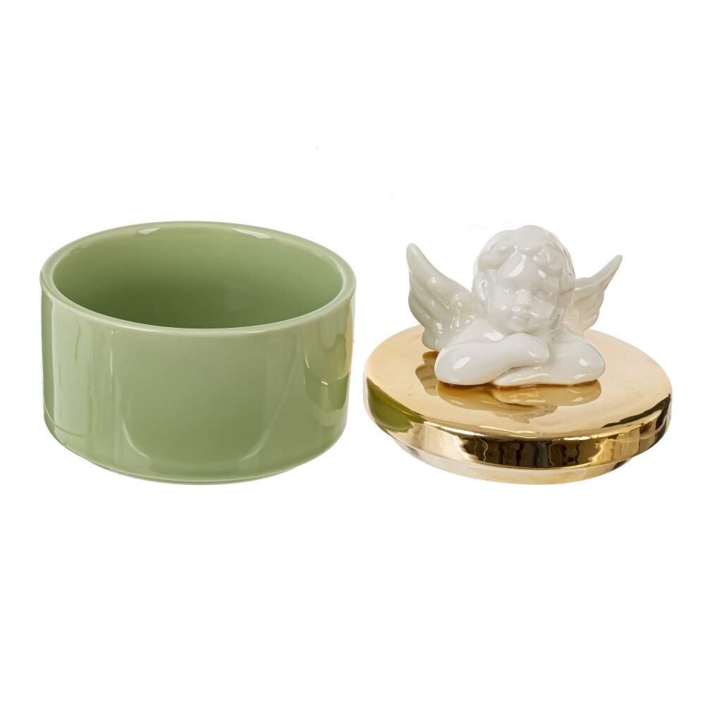 REMECO COLLECTION Шкатулка 814628 Ангел фарфор 8,5х8,5х9,5см