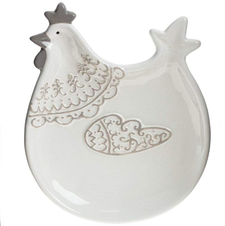 REMECO COLLECTION Блюдо 795852 Курочка L17 W22 H2,5см керамика