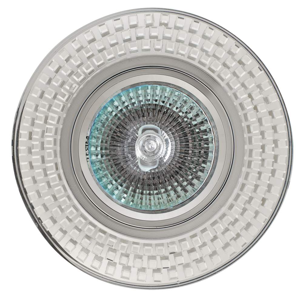 Светильник галогенный FT 507 MR16/SMD хром зеркальный+стразы прозр.