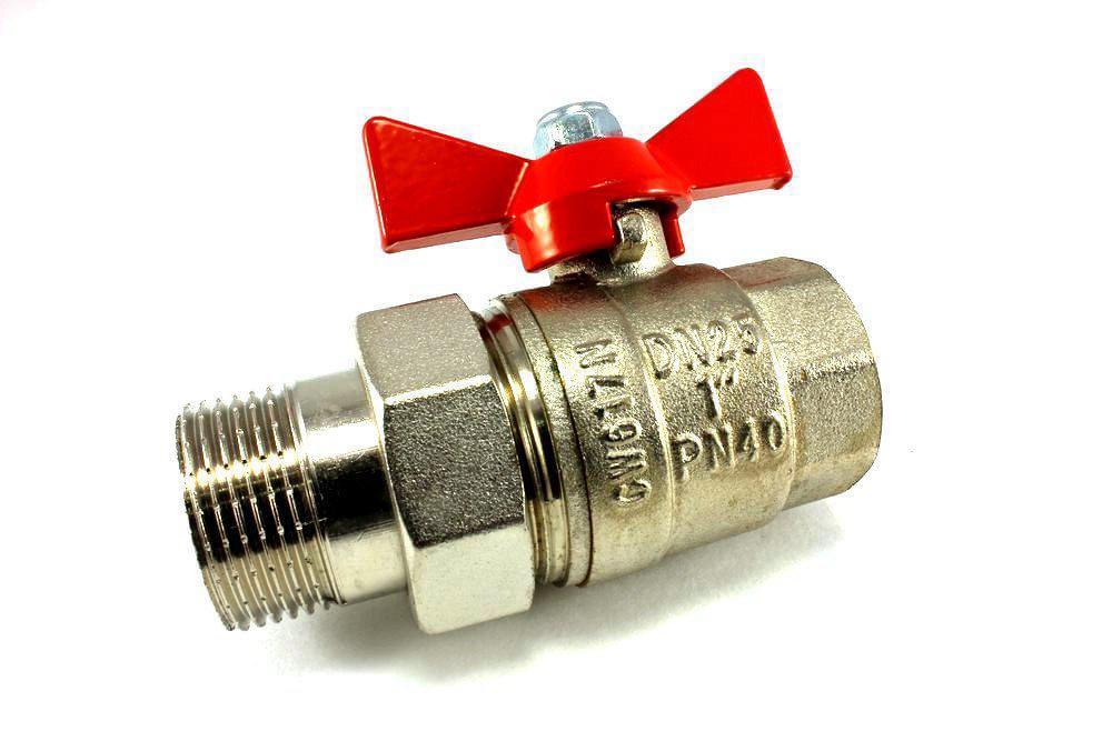 Кран шар. с полусгоном вн.-нар.  1"  VT.227.N.06