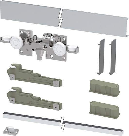 Система раздвижная HIDDEN/80 с профилем