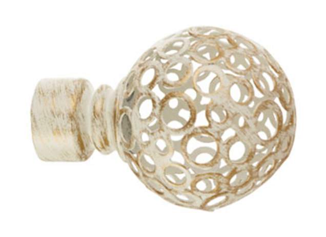 Наконечник DIY  16мм Белое золото Ажур 16.01.53.105