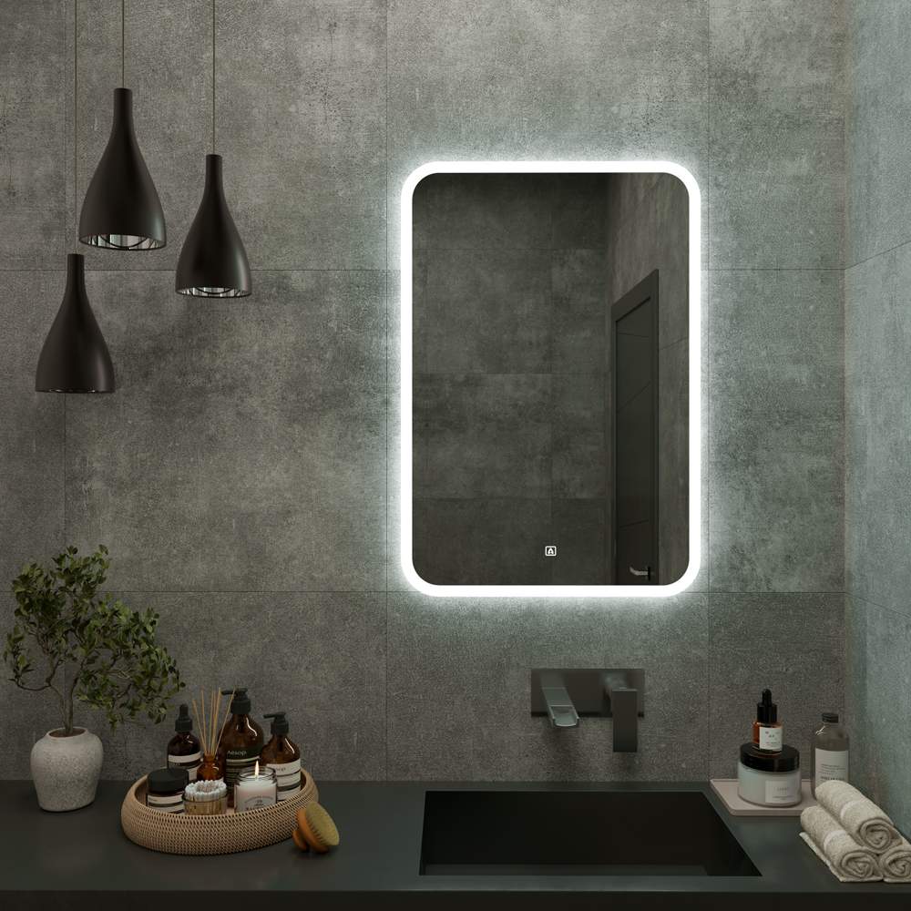 AQUA DE MARCO Maroni Зеркало 55*80см LED-подсветка сенсор