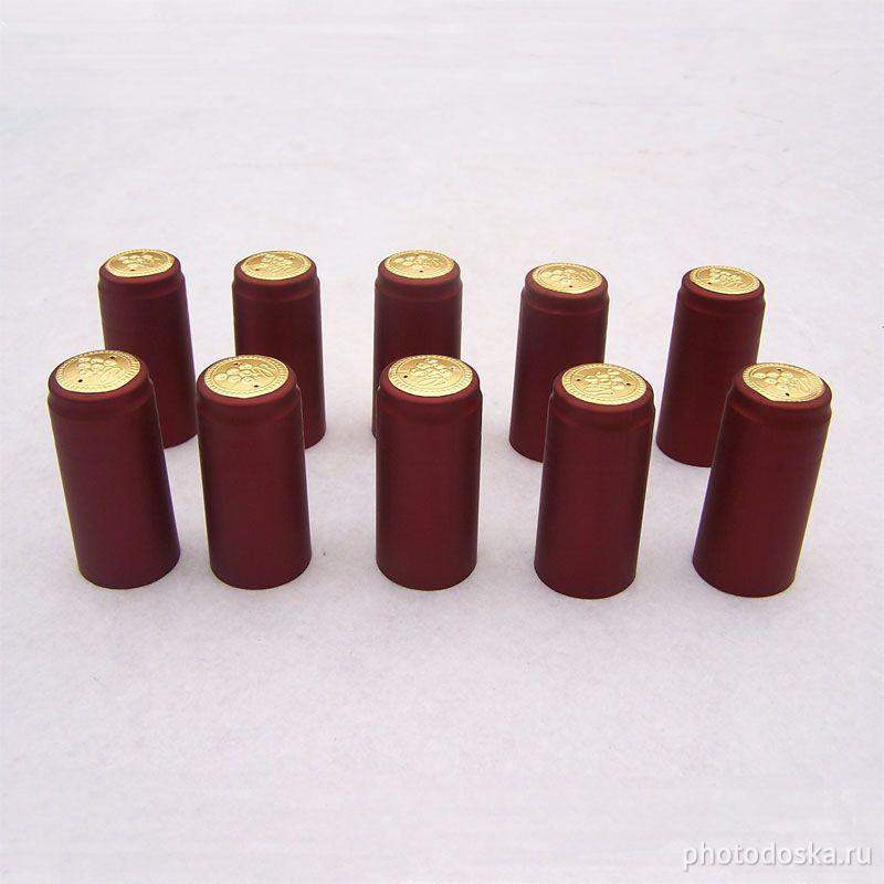 Колпачок термоусадочный 30*50мм бордо