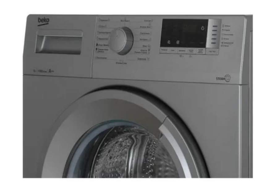 Стиральная машина Beko WSRE 6512 ZSS серебро пар