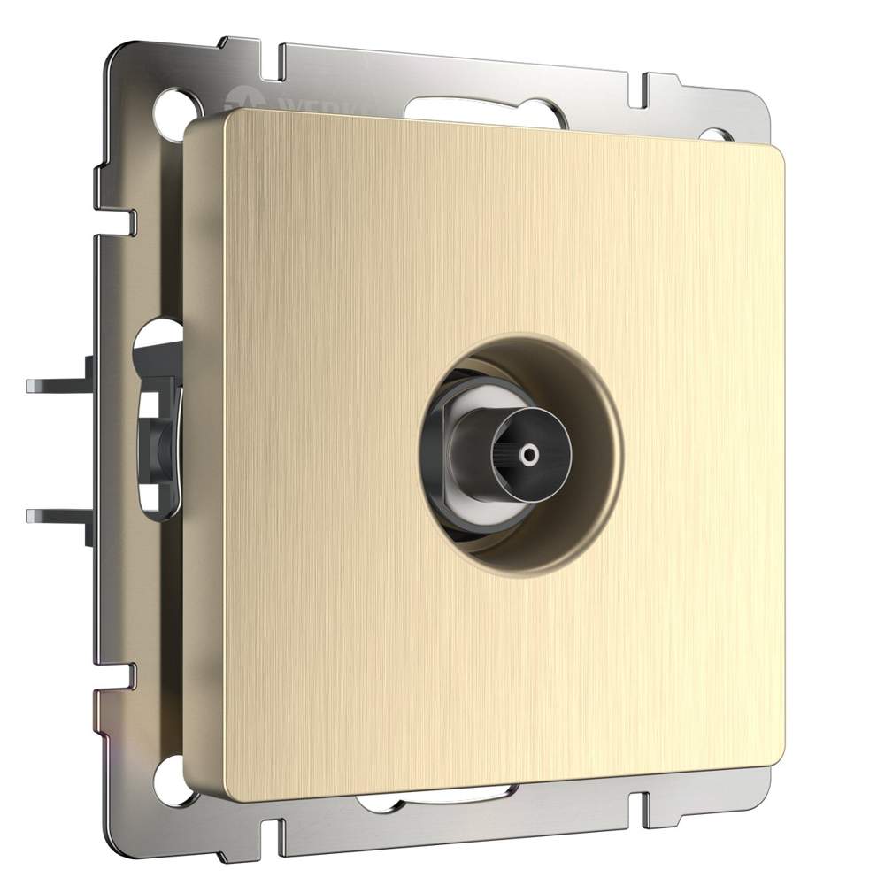 Розетка  Frame  TV- оконечная  шампань рифленый  WL10-TV  -  W1183010