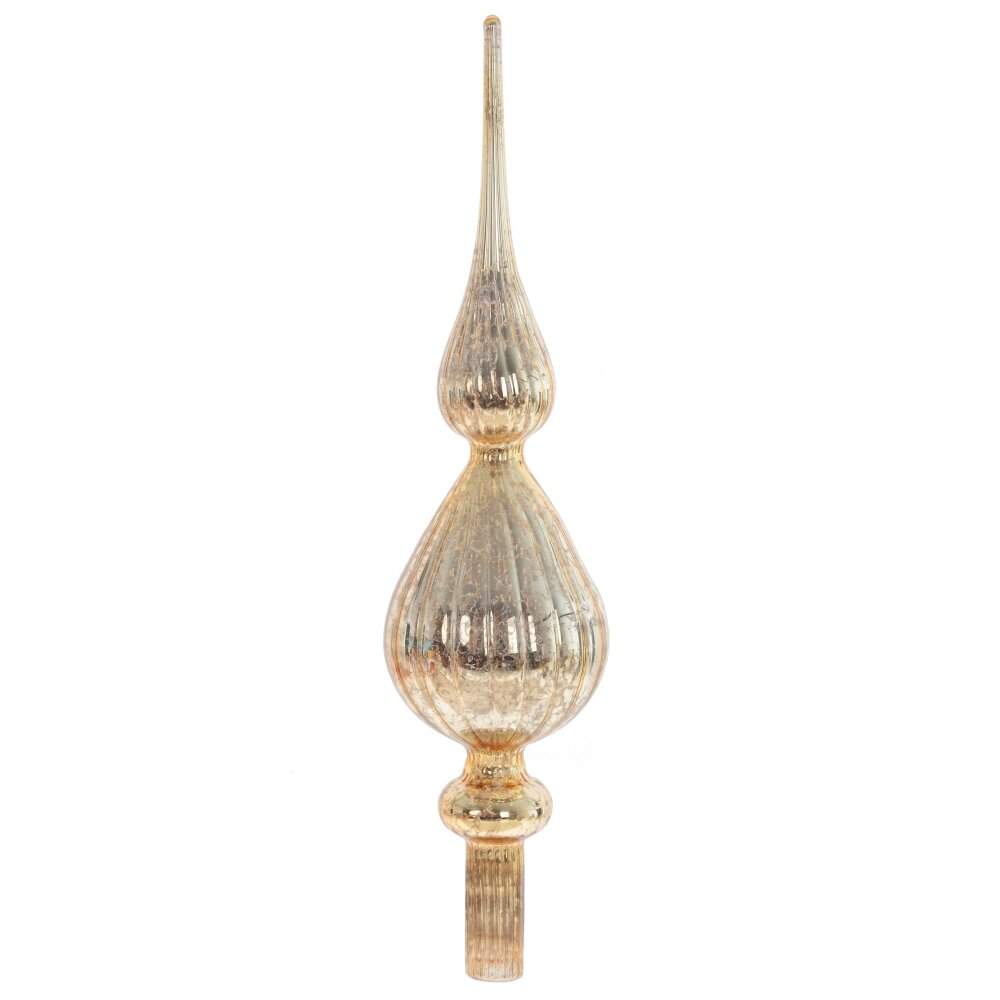 REMECO COLLECTION Верхушка на елку 809596 золото 8х8х33см (стекло)
