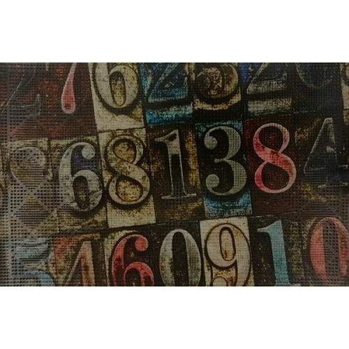 Коврик придверный универсальный 40х60  "Цифры"