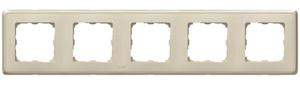 Рамка  CARIVA  5 постов гор./верт. сл.кость  773755