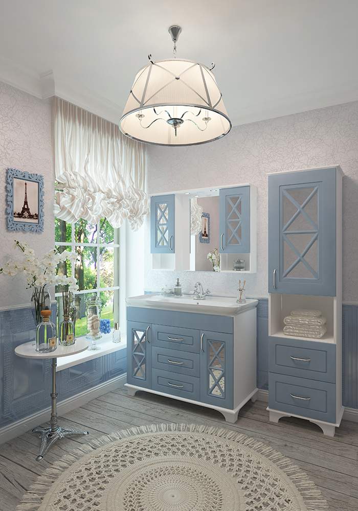 Зеркало EVA GOLD  "Duglas 105" №3 патина голубая