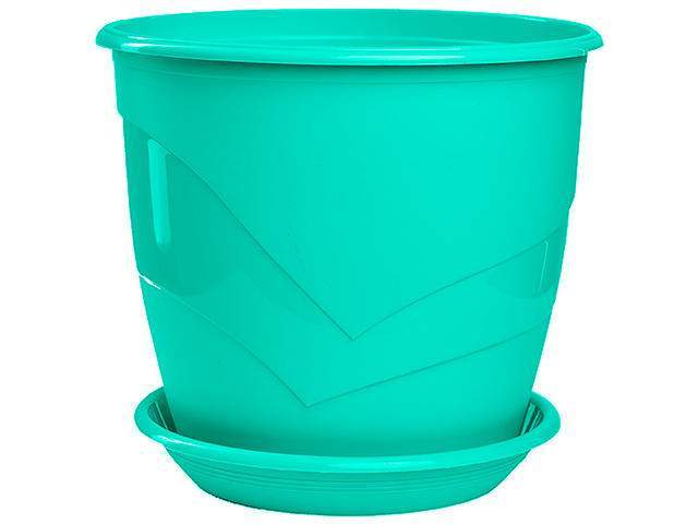 Горшок Венеция  д.12  0,75л  бирюза  5ПЛ0374