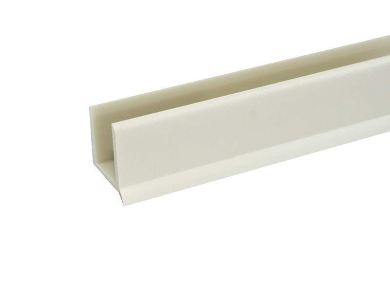 Кант П-обр. декоративный для Цоколя Алебастр белый 4м 