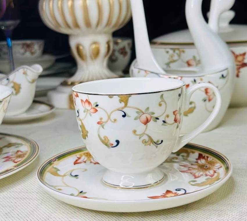 LENARDI Набор кофейный 145-390 12пр/6перс Кассиопея фарфор костяной