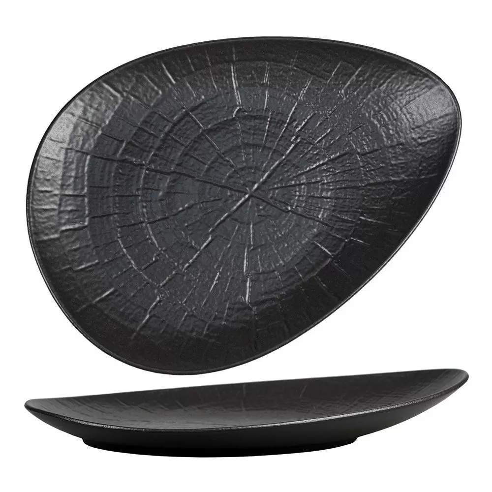 P.L. Proff Cuisine Black Raw Steller Блюдо д/подачи 81223480 23,3х31,5см (12/4)