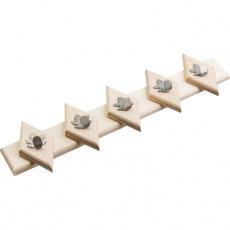 Вешалка  5 железных крючков-клен  53*13см  32310