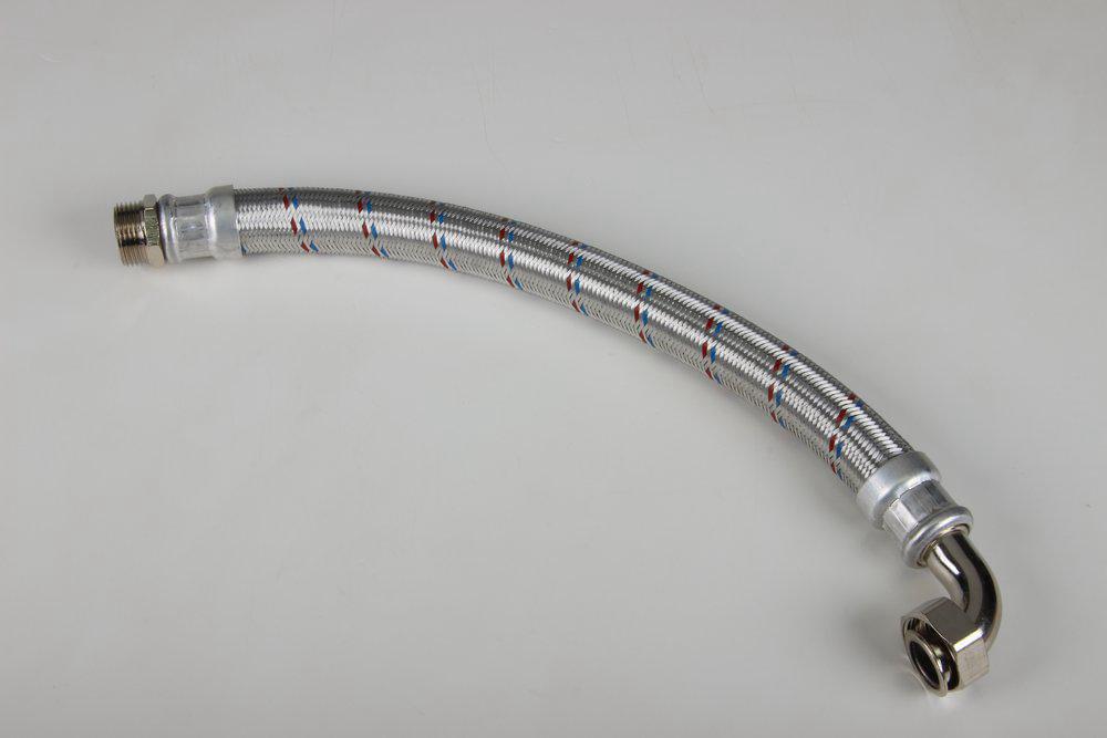 Гибкая подводка  1" 50см  угол.