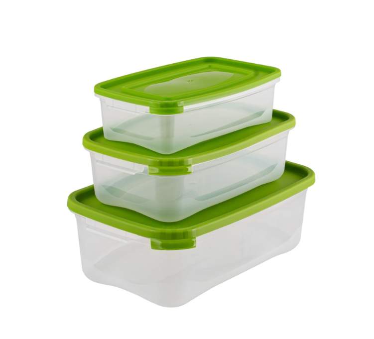 ПОЛИМЕРБЫТ Комплект контейнеров 4359003 Каскад 3шт (0,7л+1,2л+2,2л) 270х165х85мм