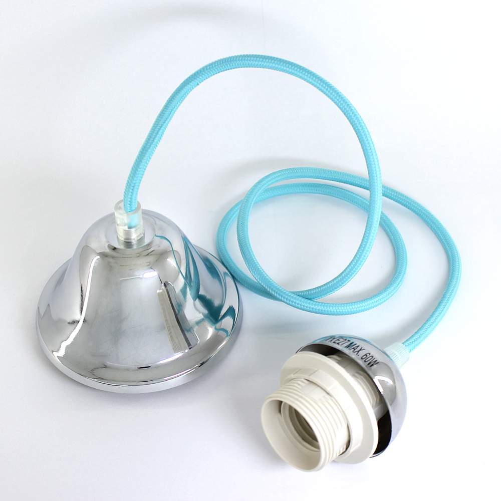 Maxisvet - Потолочная чаша с проводом 5580 голубой  CR