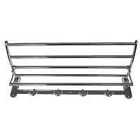 Полка д/полотенца с опорой двойная/нерж хр  008