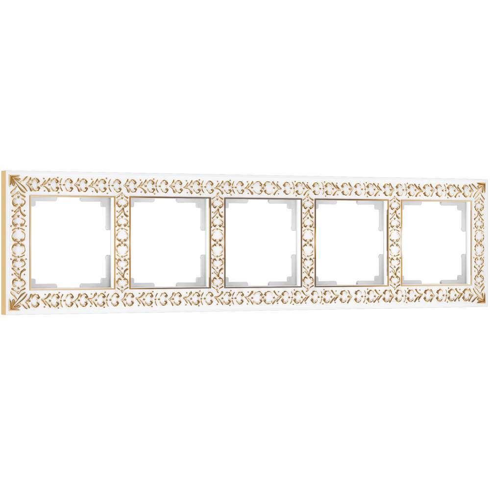 Рамка  Frame белое золото 4-м  WL07-04 Металл Antik - W0041523