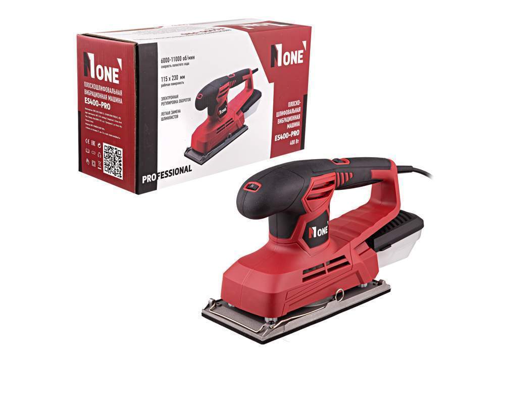 Шлифмашина NUMBER ONE ES400-PRO виброшлифовальная 400Вт