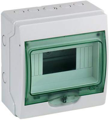 Бокс ОП Kaedra  IP65  8м  сер/прозр.  дв. 13978