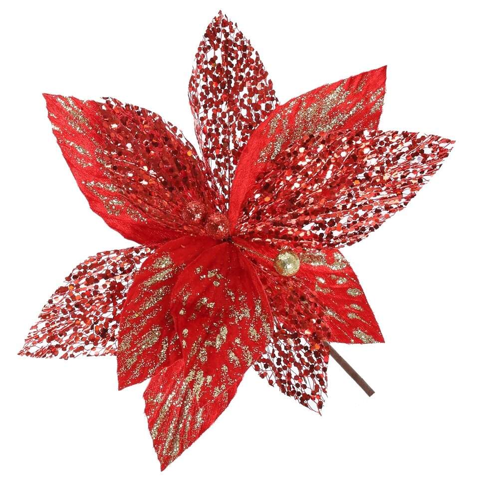 REMECO COLLECTION Цветок 821356 Пуансеттия 22х23х25см 