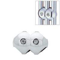 Соединитель параллельный 3-х труб хром  106.CR