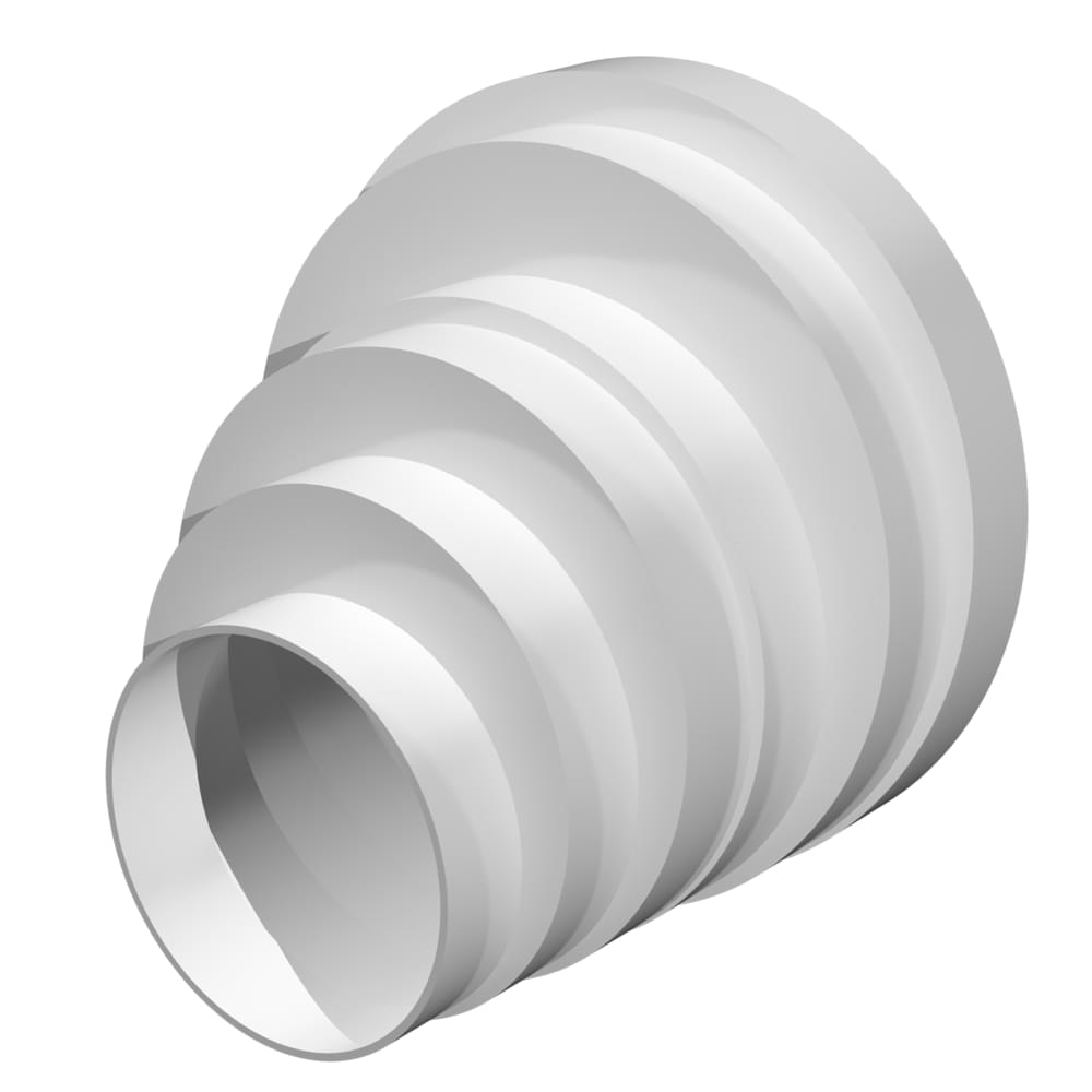 Соединитель круглых воздуховодов  ПУ16.15.12,5.12.10.8 эксцентрик