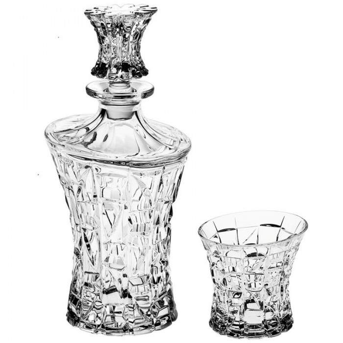 CRYSTAL BOHEMIA Набор Patriot д/виски (штоф+6стаканов 200мл) 47610/99999/607 БПХ063