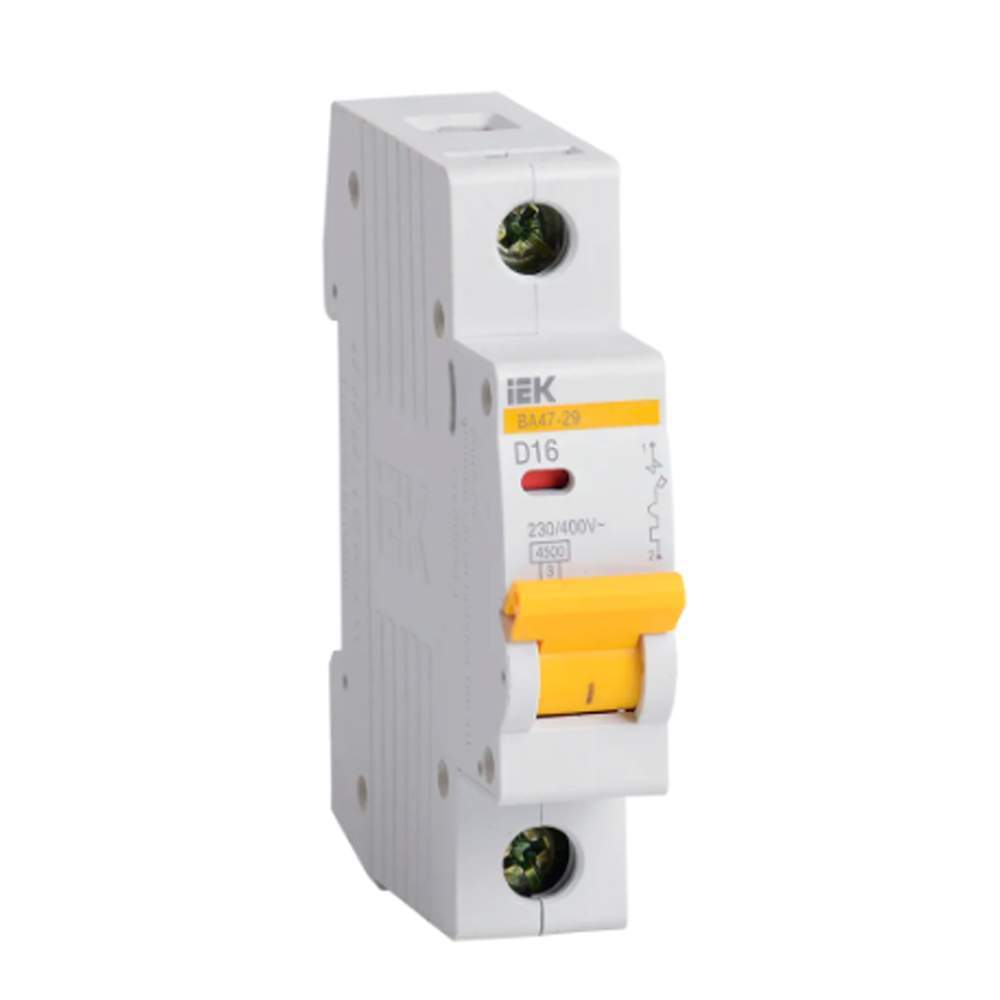 Авт.вык-ль ИЭК ВА47-29  1Р D 16А  4,5кА  MVA20-1-016-D  61899