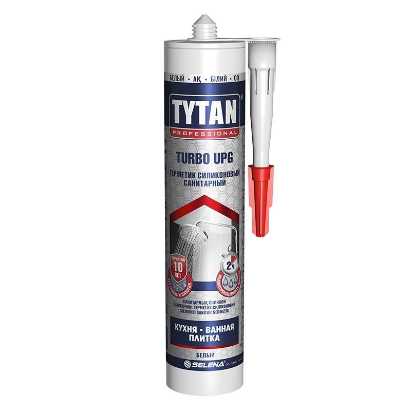 Герметик Tytan Professional силиконовый Санитарный UPG TURBO белый 280мл 85788