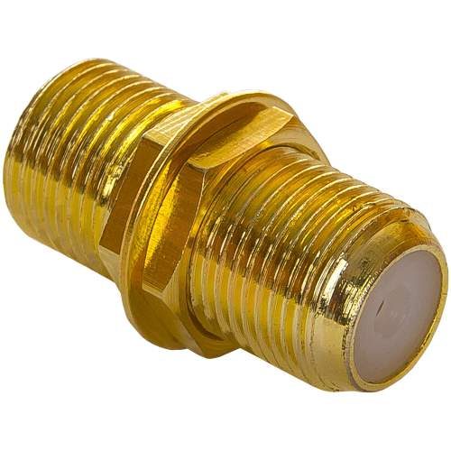 Переходник F гнездо - F гнездо  Бочка Gold 05-4201-5