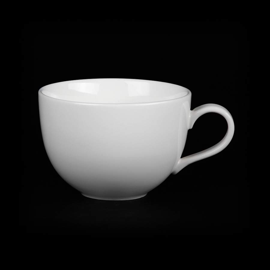 CORONE White Чашка чайная фк090 330мл 100х69мм к блюдцу фк088 (6/72)