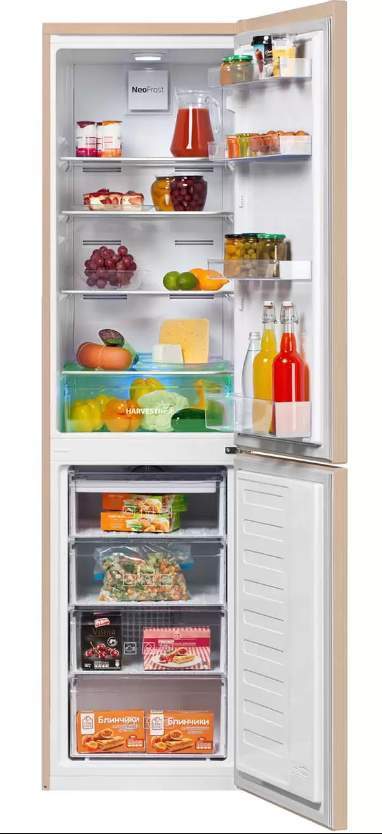 Холодильник  BEKO RCNK 335 E 20 VSB морозилка снизу