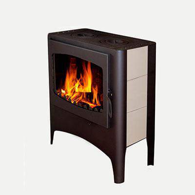 Печь-камин Бавария с плитой ЭКО две конфорки   РК 168 M