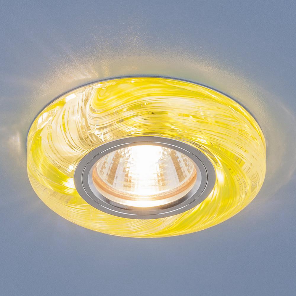 *Точечный свет- 2191  MR16  СL/GR прозрачный/зеленый