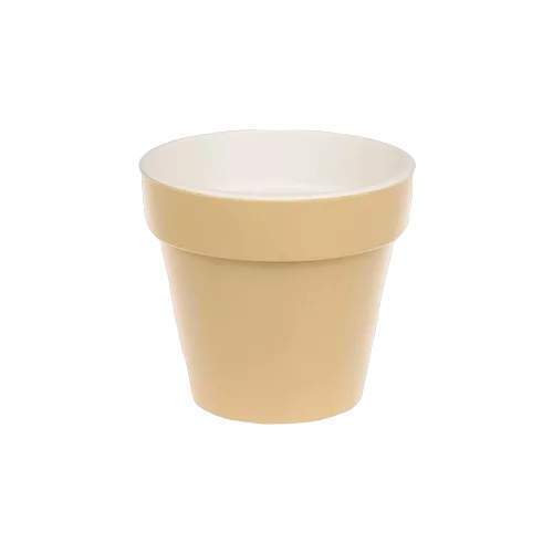 Кашпо  Порто  1л со вставкой  кремовый  Д1311