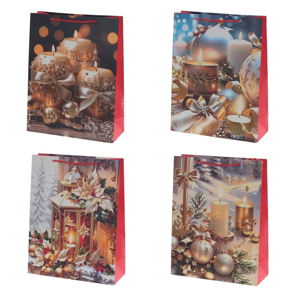 REMECO COLLECTION Пакет подарочный НГ 815509 31х12х40см 4в