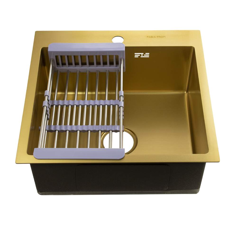 Мойка FABIA  PROFI врезная 50х50cм Золото 3,0мм  50503Z