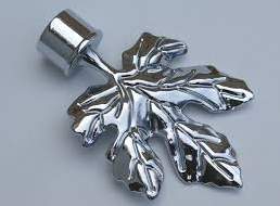 Наконечник DIY  16мм Хром глянец Кл.лист 16.01.03.200