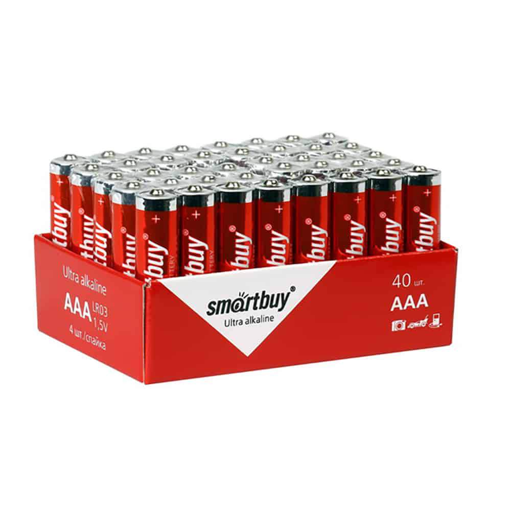 Батарейка Smartbuy  алкалиновая  LR03/40  bulk  SBBA-3A40S - ААА