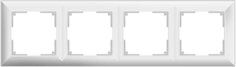 Рамка  Frame белая 4-м  WL14-04 Пластик Fiore - W0042201