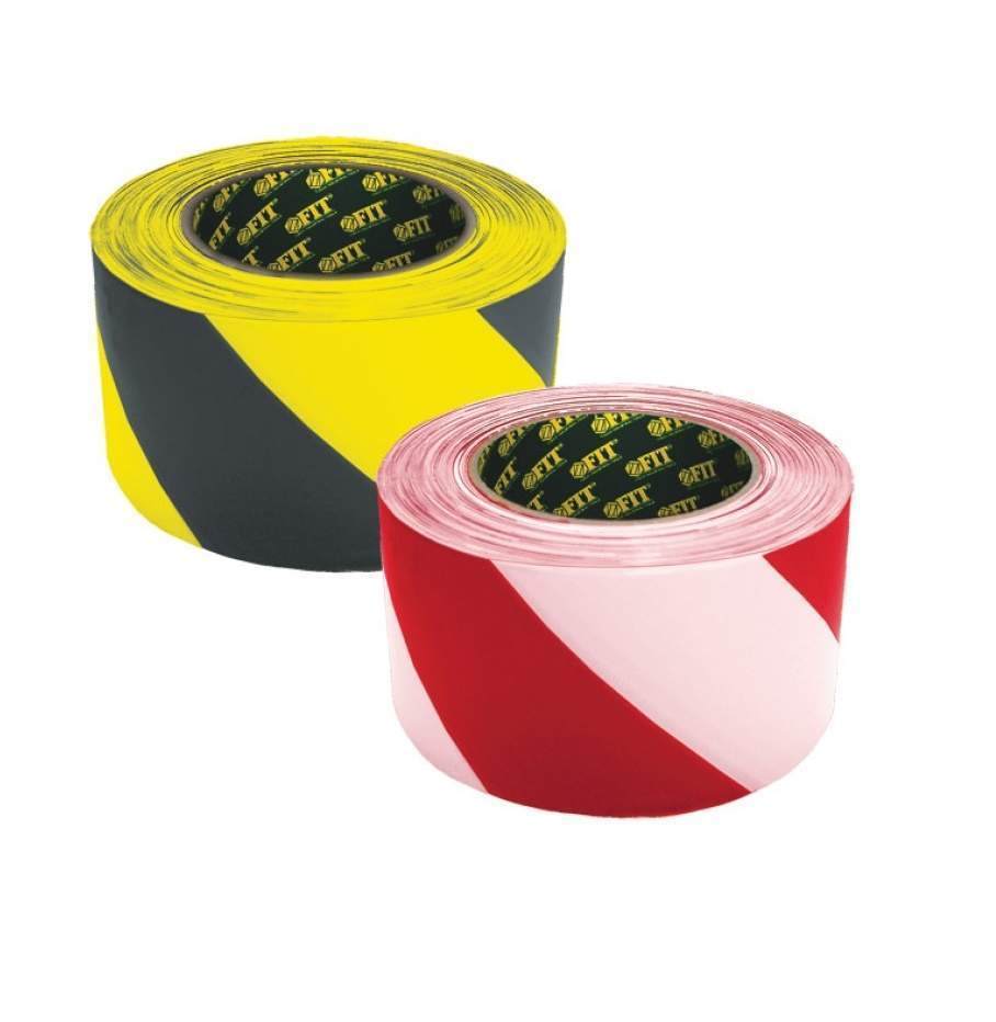 Лента сигнальная для ограждений 50х200м черно-желтая некл.  TWM002T 2606