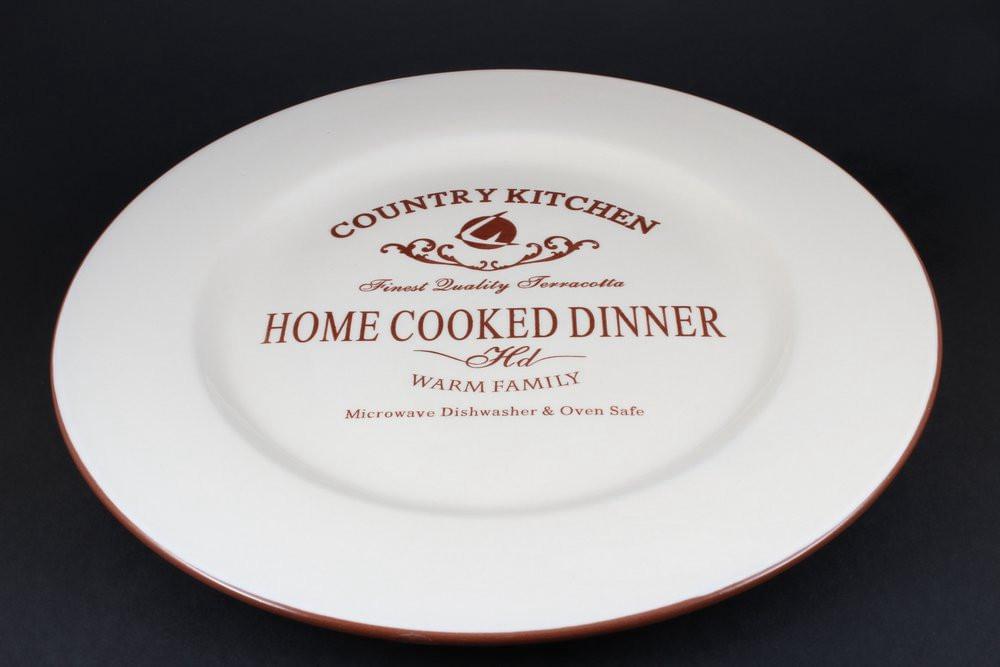 TERRACOTTA Кухня в стиле Кантри Тарелка обеденная 26см TLY802-1-CK-AL