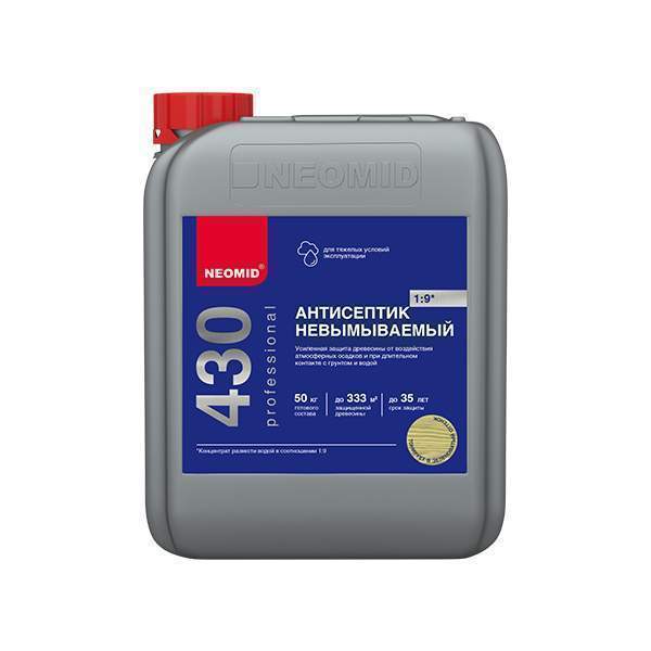 NEOMID 430 Eco невымываемый консервант д/древесины 1:9   5л