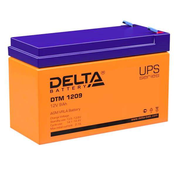 Аккумулятор DELTA DTM 1209  12В/9 А/ч